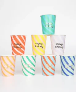 Gobelets Anniversaire x8 | Meri Meri