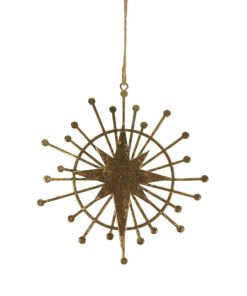 Suspension Étoile Dorée en Métal | Jolies Trouvailles